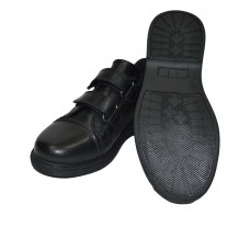 Комфортные школьные туфли с натуральной кожи черного цвета Dalton модель  117