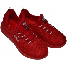 Кроссовки  красные текстильные для мальчика Scor-X модель 036